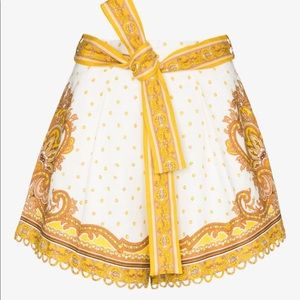 Zimmermann Bells Paisley Linen Shorts